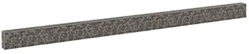 KOIECETA Gabionenwand mit Abdeckung Gabione Steinkorb Steingabione Gabionen Wand Drahtkorb Draht Mauer Garten (900 x 30 x 50 cm)