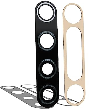 IS-TECK Kompatibel mit Xiaomi Redmi Note 8 & 8T Ersatz Kamera Glas Linse inkl. Kleber Set