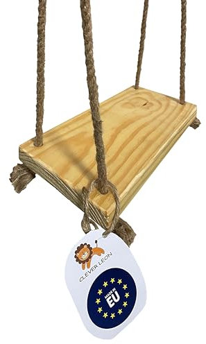 Clever Leon Schaukel Für Kinder Kinderschaukel Indoor Outdoor Zimmerschaukel Holzschaukel Für Innen Kinderzimmer Wohnzimmer Aussen Garten Gartenschaukel Mit Schaukelsitz Aus Holz