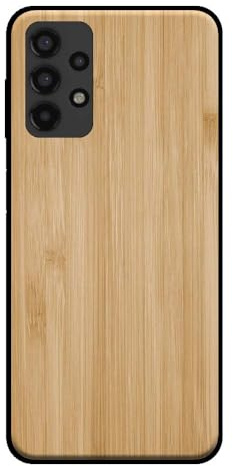 Coque adaptée pour Smartphonica Étui de téléphone pour Samsung Galaxy A32 4G avec aspect bois - Coque arrière en bambou en bois synthétique - Marron/Bois artificiel;TPU/Back Cover