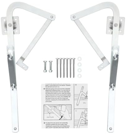 Dachbodenleiter, Linker Rechter Scharnierarm, Scharnierarm aus Verzinktem Stahl, Ersatz für Mk5 WU2210 W2208 W2210