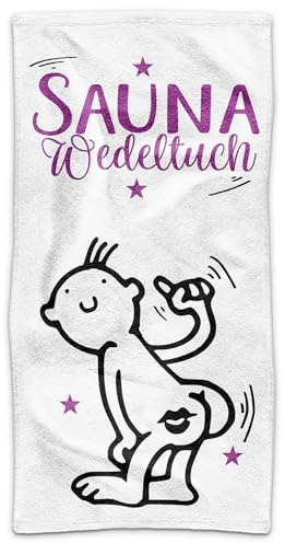 Print Royal PR Sauna-Handtuch - Sauna Wedeltuch - Handtuch Bedrucken, Persönliches Geschenk für Männer, Frauen, Saunagänger, Geburtstagsgeschenk | Fotohandtuch, 100 x 50
