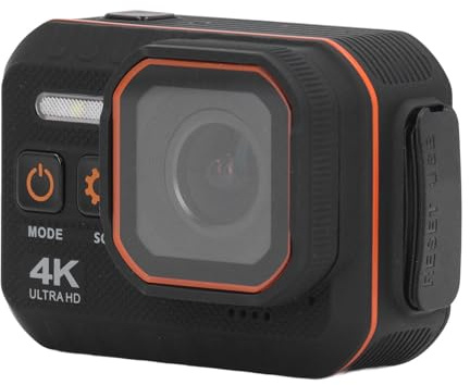 Annadue 4K Unterwasserkamera, 4K 60FPS Tauchkamera, Action Kamera mit 2 Zoll Bildschirm, Anti Shake Selfie Digitalkamera für Tauchen, Reiten, Schießen Im Freien