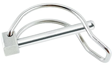 Anhängerkupplungsstift - Edelstahl Anhängerkupplungsstift, robuster Sicherungsstift, Anhängerstift, Rasen, Fahrradwagen, Boot, landwirtschaftliche Anhängersicherung, Splint