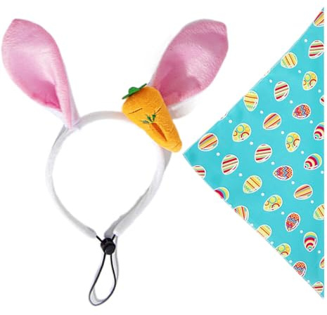 Påsk hundhalsduk, hundnäsduk haklapp | Påsk-husdjur-bandana-haklapp | Justerbar halsduk tillbehör för små hundar, valpar och medelstora hundar