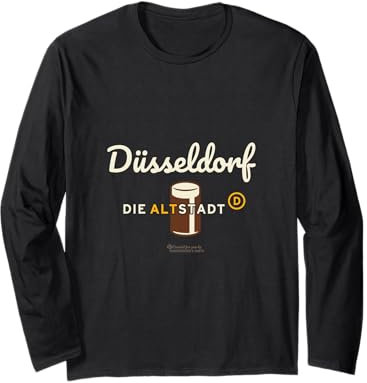 Düsseldorf Old Town Word Game Glass Altbier Düsseldorf Long Sleeve T-Shirt