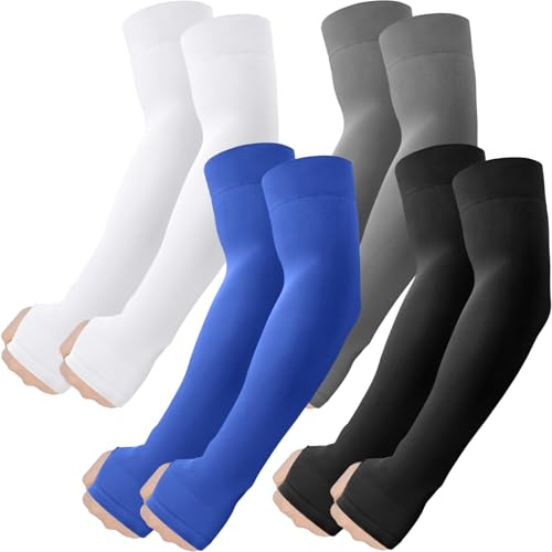 fuinloth Gaming Arm Sleeves mit Daumenloch, UPF 50+ Arm Stulpen Armschoner für Damen/Herren Basketball Sport Ärmel