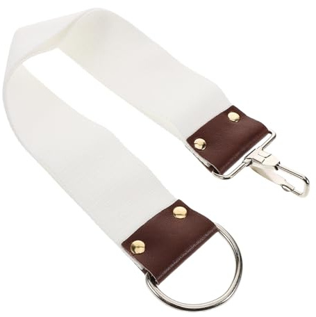 Gogogmee Rasiermesserriemen Beige aus Canvas Doppellagiger und Tragbar zum Schärfen von Rasiermessern Professioneller Rasiermesserriemenschärfer für Friseure und Unterwegs