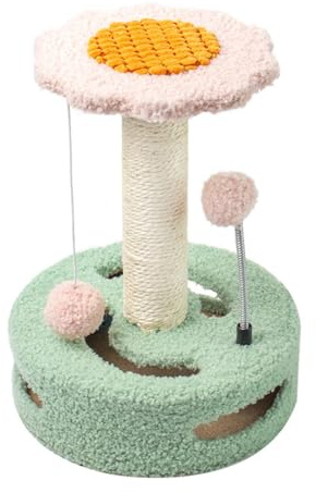 Geavonyg Katzenspielzeug Kratzbaum Schützt Möbel Boden Teppich Couch Sisalseil Natürliches Sisal Für Baumelnde Bälle Kratzbaum
