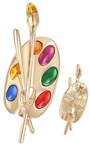 Raypontia Broche Pour Femmes | Bijoux Artistiques Tendance | Broche De Couleur - Pour Chandail Écharpe Manteau Veste Banquet Fête Chapeau Sac Robe Cravate Anniversaire Amoureux