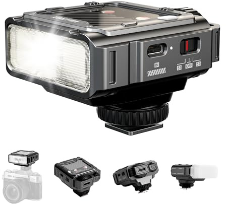 VILTROX Spark Z3 TTL Blitzgerät für Fujifilm, GN16 6500 K Mini-Aufsteckblitz mit 26Ws Leistung, 7 Leistungsstufen, 650 Blitze bei voller Leistung, 1 Sekunde Blitzladezeit, 1800mAh Li-Ion Akku (Grau)