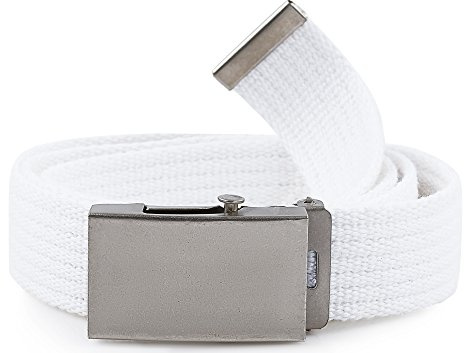 Merry Style Damen Gürtel Stoffgürtel P20 (Weiß-Silber, 105 cm (Gesamtlänge 110 cm))