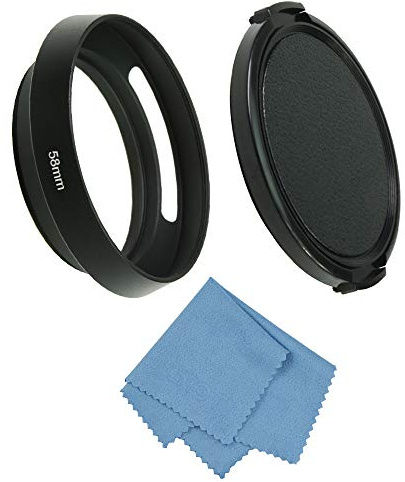 SIOTI 58mm Objektivhaube, Matte Innenbehandlung, Vented+Alumina Material, kompatibel mit >18mm Fokus Weitwinkel Objektiv (NT-58mm)