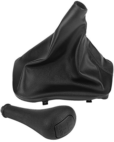 KIMISS 4 Speed Gear Stick Shift Knob + Gaiter Boot Cover W123 W140 W20