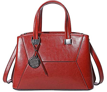Coolives Damen Tasche Kleine Handtasche Henkeltasche Umhängetasche Schultertasche aus Leder EINWEG
