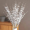 OUKEYI 10 fiori di gelsomino artificiali lunghi 75 cm, fiori di gelsomino finti per matrimoni, fai da te, decorazione per casa, ufficio, feste (bianco)