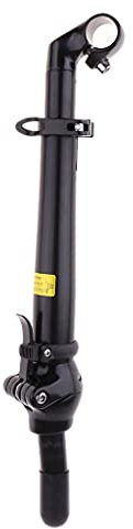 Milageto Langlebiges Klapprad Lenkervorbau Riser Mountainbike Fahrradzubehör, schwarz-25,4 mm
