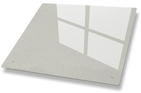 Canvas Fly Herdabdeckplatten Ceranfeld Induktionskochfeld 60x52 cm | Glasschneidebrett Transparentes Milchglas | Schneidebrett Servierplatte Gehärtetes Glas | Herdabdeckung Hitzeschutzplatte