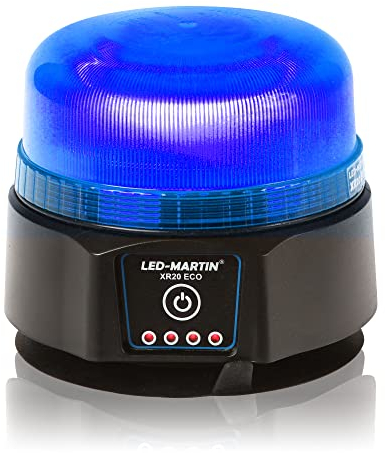 LED-MARTIN XR20 ECO Rundumleuchte - blau - Magnet - AKKU - 220km/h DEKRA getestet