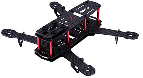 UPQRSG 2Typen 250 Mm Drohnenrahmen, Sicheres Drohnen Set, Quadrocopter Rahmen Set, Multifunktions Drohnen Rahmen Set, Quadrocopter Rahmen, RC Zubehör für QAV250(Kohlenstoff-Faser)