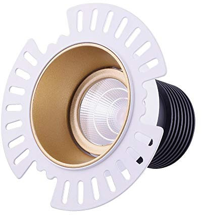 11W LED Plafonnier Panneau Encastré Grille Projecteur Intégré Rond Anti-éblouissement En Aluminium Économie D'énergie Accent Spot Lampe Commercial Plafond Intégré Luminaire Extérieur Lumière