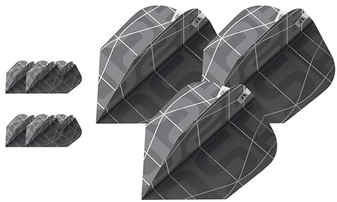 Target Darts Nathan Aspinall x Echo Pro Ultra Flights (Pack of 9) Dart Flight Multipack, Professionelles Dart Zubehör, Player Edition Dart Flights Set