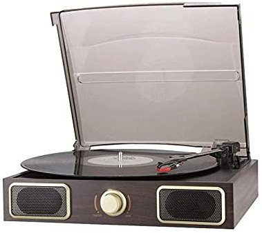 Music Box Record Player Turntable Wireless Portable LP Phonograph with Built in Stereo Speakers 3-Speed Belt-Drive Turntable Vinyl Record Player with Speakers recorder