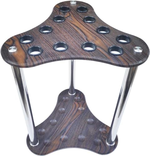 Queue-Ständer aus Holz – Billardstock-Halter, Ständer, Boden, Queue-Stick-Halter, Organizer-Regal zur Aufbewahrung von Billard-Zubehör, elegantes Pool-Queue-Regal mit Platz für mehrere Queues