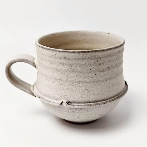 Rustic Ceramic Mug – Handmade Stoneware Coffee Cup, Artisan Pottery Tea Mug, Vintage Style Drinkware for Home & Office (300ml)