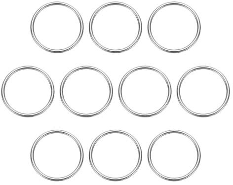 QUARKZMAN O-Ring Schnallen Zinklegierung Galvanisierte Rundring Schlaufenring für Hardware Taschen Gürtel Bastel DIY Zubehör