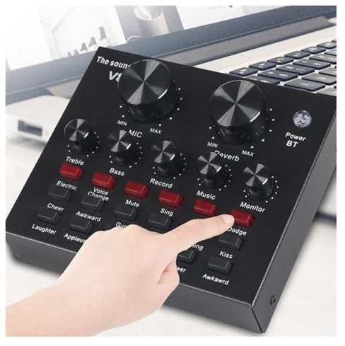 Conjunto de micrófono capacitivo for transmisión en, mezclador de sonido, equipo de DJ for grabación de música,Claridad de sonido excepcional