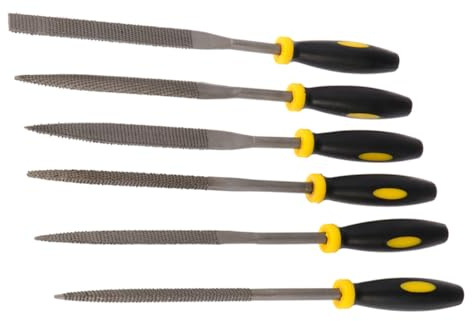 ELAYARD 6stücke Mini Holzraspel Set Mit Rutschfestem Griff Holzfeilen Für Schnelle Materialabtragung An Holz Leder Metallen Und Kunststoffen