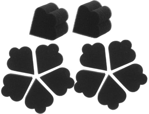 TOVINANNA 10pcs Black Makeup Sponges Set Made of Soft Sponge Suitable for Cosmetics Portable Face Paint for Outdoor Use and Women’s Daily Makeup Application