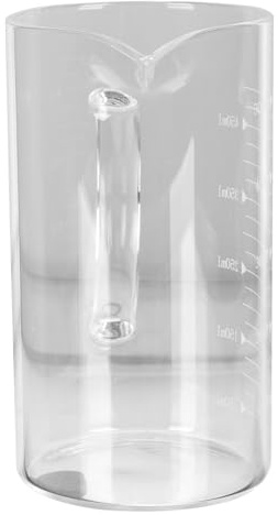 CONGARTENO Bicchiere Graduato in Vetro Resistente al Calore Contenitore Trasparente per Acqua e Latte Tazza da Cucina Multifunzionale per Bevande Calde e Fredde Senza Coperchio