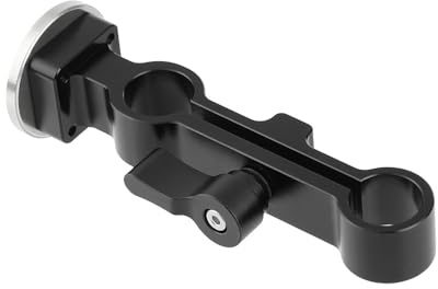 Collier de serrage à double trou de 15 mm - Barre de serrage de 15 mm - Support de fixation de remplacement pour rallonges d'appareil photo - Support de tige réglable