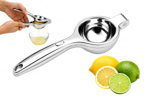 BH | Lemon Squeezer | Zinc Alloy Lime Juicers | Manual Citrus Press Juicer | Heavy Duty Hand Press Citrus Squeezer for Lemon Lime & Orange | Anti-Rust and Durable | Kitchen Tool - by Best House