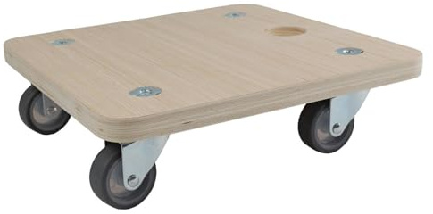 Move-It Dolly Trolley, 200kg Compact Furniture Appliance Boxes Mover | 29 x 29cm, Heavy-Duty Plywood Dolly, Soft Non-marking Swivel Castors