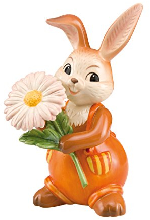 Goebel Zarte Wiesenblume Osterhase, Porzellan, Mehrfarbig, 14x10x8,5cm