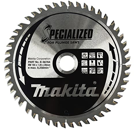 Makita B-56708 SPECIALIZED Sägeb.165x20x48Z, 1 V, 165 x 20 mm