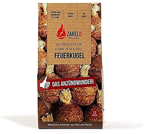 ZARELO ZA202101-STK Grillanzünder, Braun