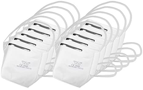 Trend Lightweight FFP2 HEPAC Filter Mask, Pack of 10, Efficient Particulate Capture & Day-Long Comfort, RPE/FFP2/A/10