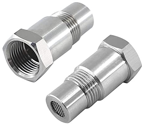 RUIZHI Sensore Ossigeno Extender, 2 Pezzi O2 Sensore di Ossigeno Adattatore Sonda Lambda 45mm per Auto Filettatura Adattatore per Auto sensore di Ossigeno M18x1,5mm