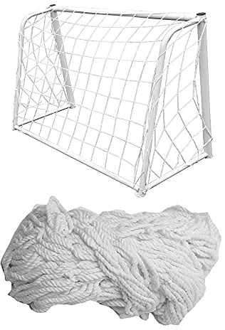 Qweri netz f眉r Fu脽balltor, Sports Fu脽balltor Netz, Tragbares Fu脽ball-netz, Faltbares Fu脽ball-Ersatznetz, Gro脽es Fu脽ball-Trainingsnetz, F眉r Sporttraining (200x300 cm, Wei脽)