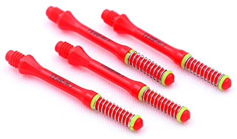 CUESOUL TERO AK7 Dart Shafts Eingebautes Federteleskop für Stahlspitzenpfeile und weiche Spitzpfeile, 4er-Set