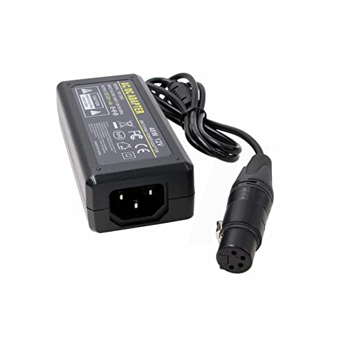 HangTon Adattatore XLR a 4 pin AC per fotocamera Sony PMW F5 F3 Zaxcom Fusion SmallHD Monitor 12V 4A 48W
