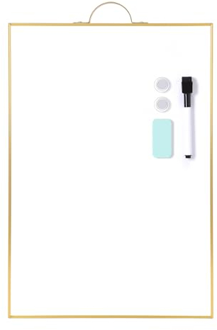 Okydoky Whiteboard, trocken abwischbar, 60 x 90 cm, tragbarer Aluminiumrahmen, großes Whiteboard mit Halter, Magnettafel für Büro, Zuhause, Küche, Schule