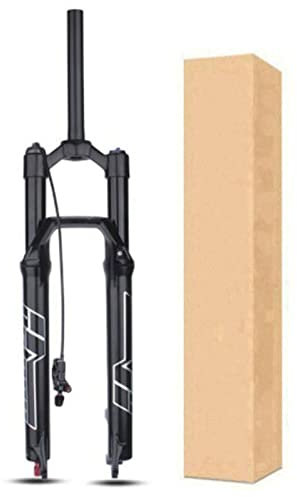 ZECHAO MTB Fahrrad Luft Vorderrad Gabel,1-1/8 Schnellspanner 27,5/29in Mountainbike Federgabel Hub 120mm mit Rebound Adjust Fahrrad Federgabel (Color : Remote Lock, Size : 27.5inch)