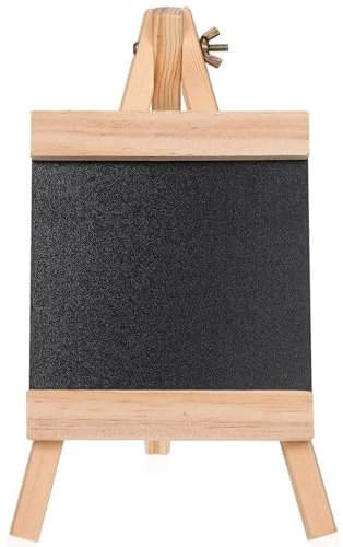 KGDUYC 1 Pieza Caballete de Pizarra, Pizarra sin Bordes Soporte Minimalista, Madera Maciza, Para Tiza - Pizarra Pequeña para Mesa, Pizarra para Pino (16 * 29)