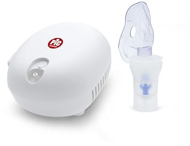 Pic Solution AirCube2 Aerosol a Pistone Silezioso, per Trattamento di Aerosol Terapia, Completo di Accessori, Bianco