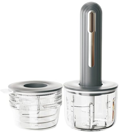Husoiuy Tritatore per Cucina - Tritatore di Verdura Portatile - Elettrico Compatto da Cucina per Preparazione Pasti, Verdura, Frutta e Alimenti per Bambini